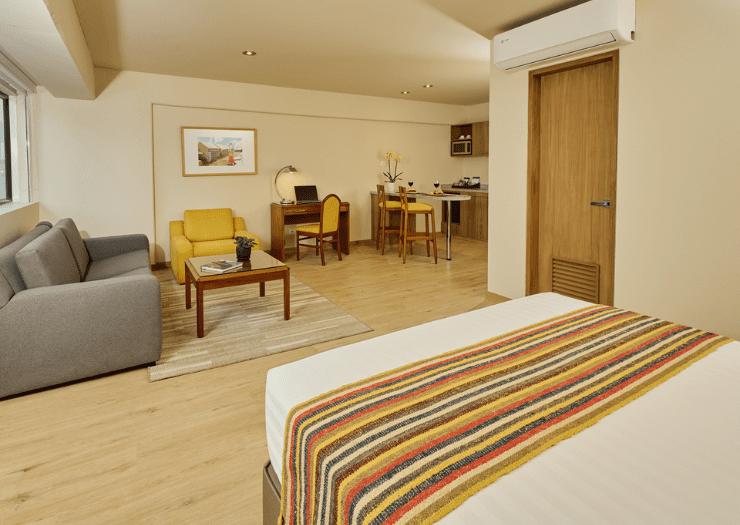 Apartamento Junior King Bed ESTELAR Apartamentos Bellavista Perú - Lima Apartamento Junior King Bed ESTELAR Apartamentos Bellavista Perú - Lima